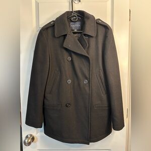 Nautica Men's Classic Black Peacoat